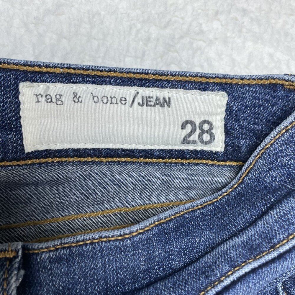 rag & bone Dark Blue Ankle Crop Jeans - Picture 9 of 14